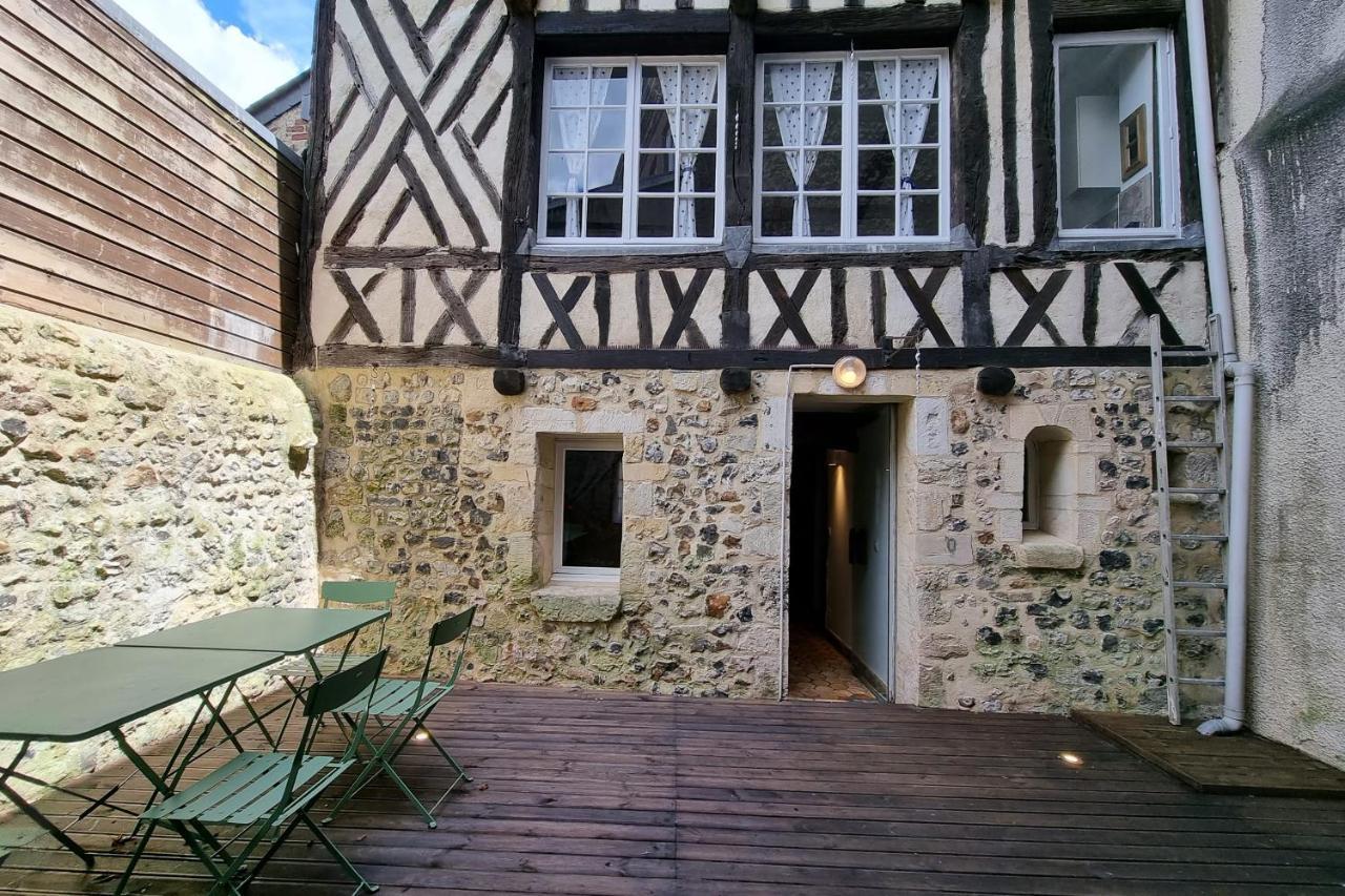 La Terrasse Notre Dame - Karakteristiek huis - 4P - Centre Honfleur Buitenkant foto