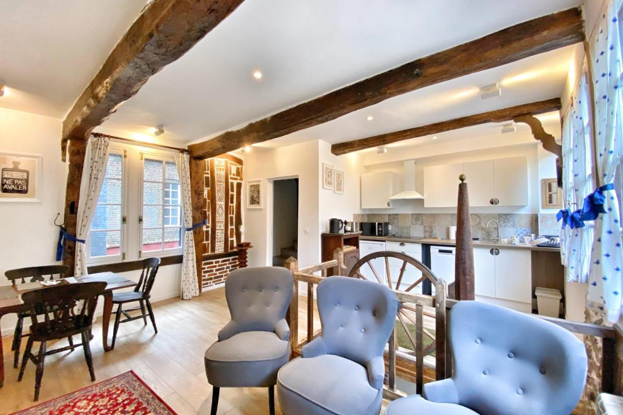 La Terrasse Notre Dame - Karakteristiek huis - 4P - Centre Honfleur Buitenkant foto